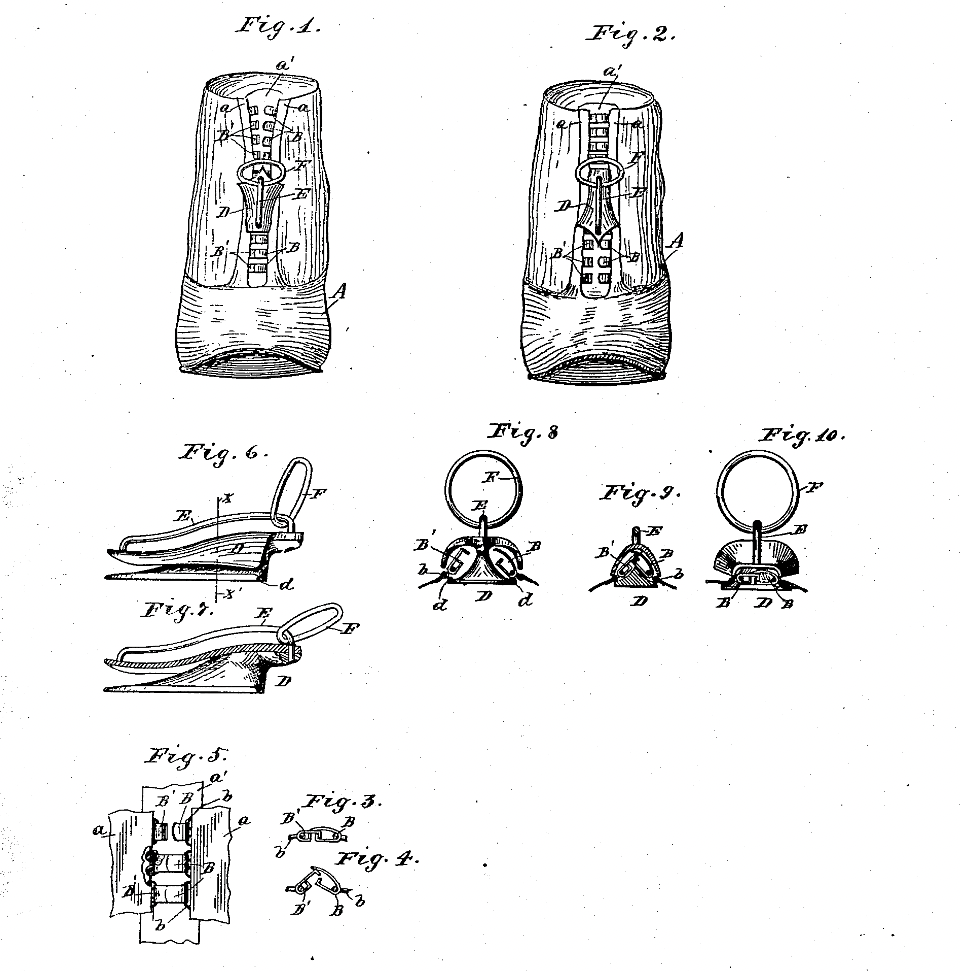 The patent for Judson's Clasp Locker